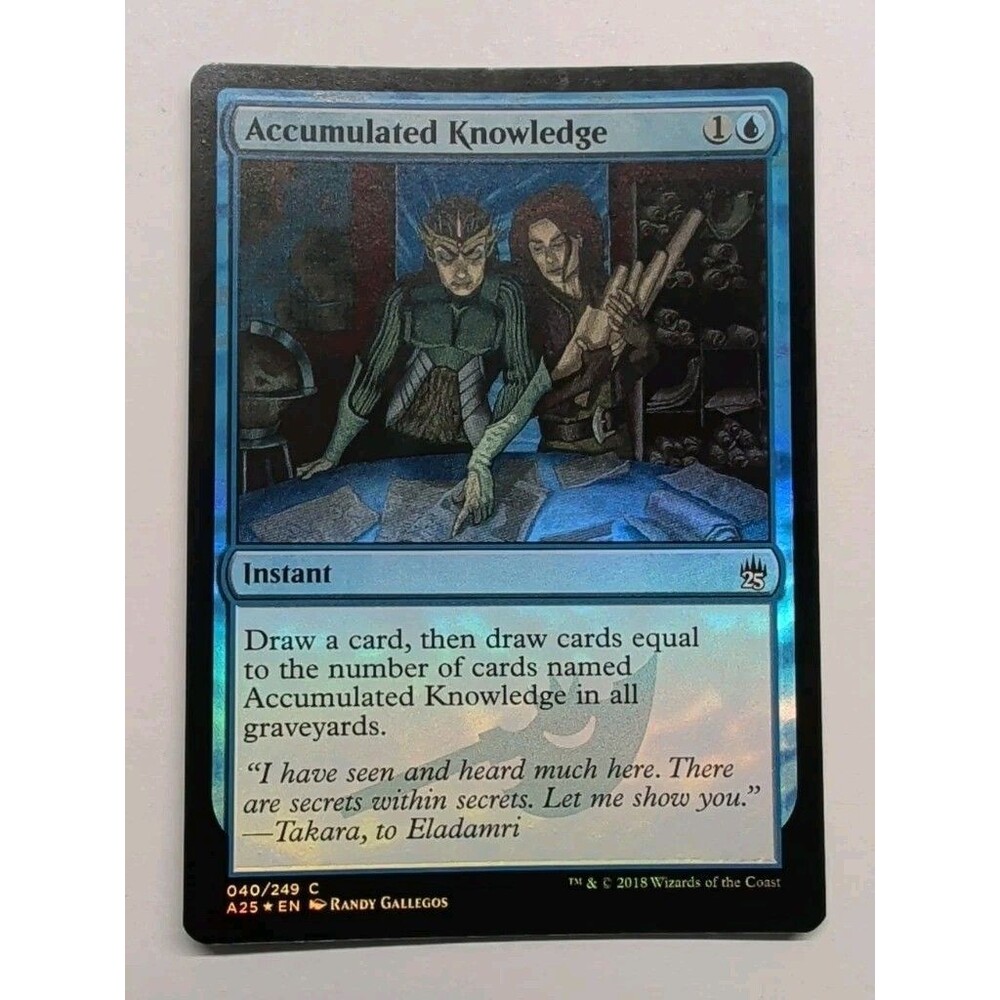 Accumulated Knowledge from the Masters 25 (A25) set, released in 2018